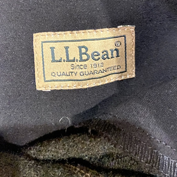 L.L. Bean Heavy Wool Blend Hunter Green Cargo Field Pants Size 12 Workwear - Picture 4 of 11